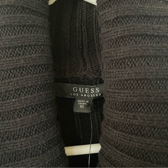 Guess Women’s Button Down Knitted Collared Sweater in Black (Size: XS) - Picture 8 of 10